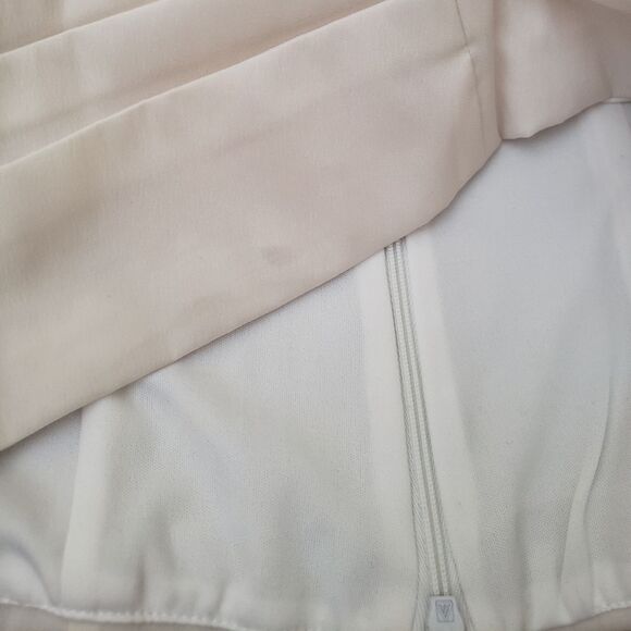 J.R Nites by Carol Lin Ruffle Neck Long Sleeve Top/Blouse Cream Size 6 - Picture 11 of 11